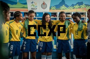 Cinebiografia da jogadora Marta com Alice Carvalho ganha painel na CCXP
